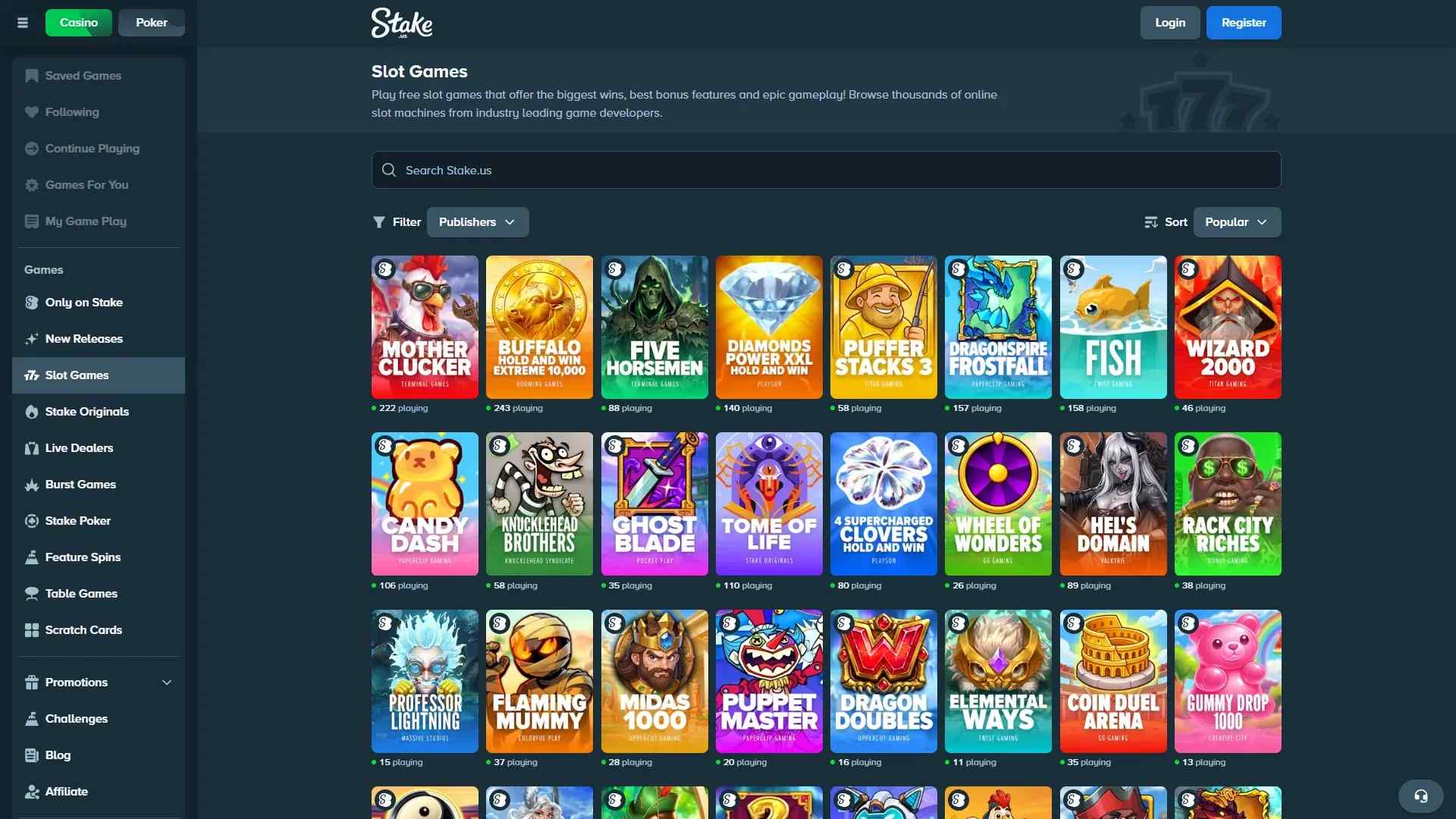 Stake-us slots